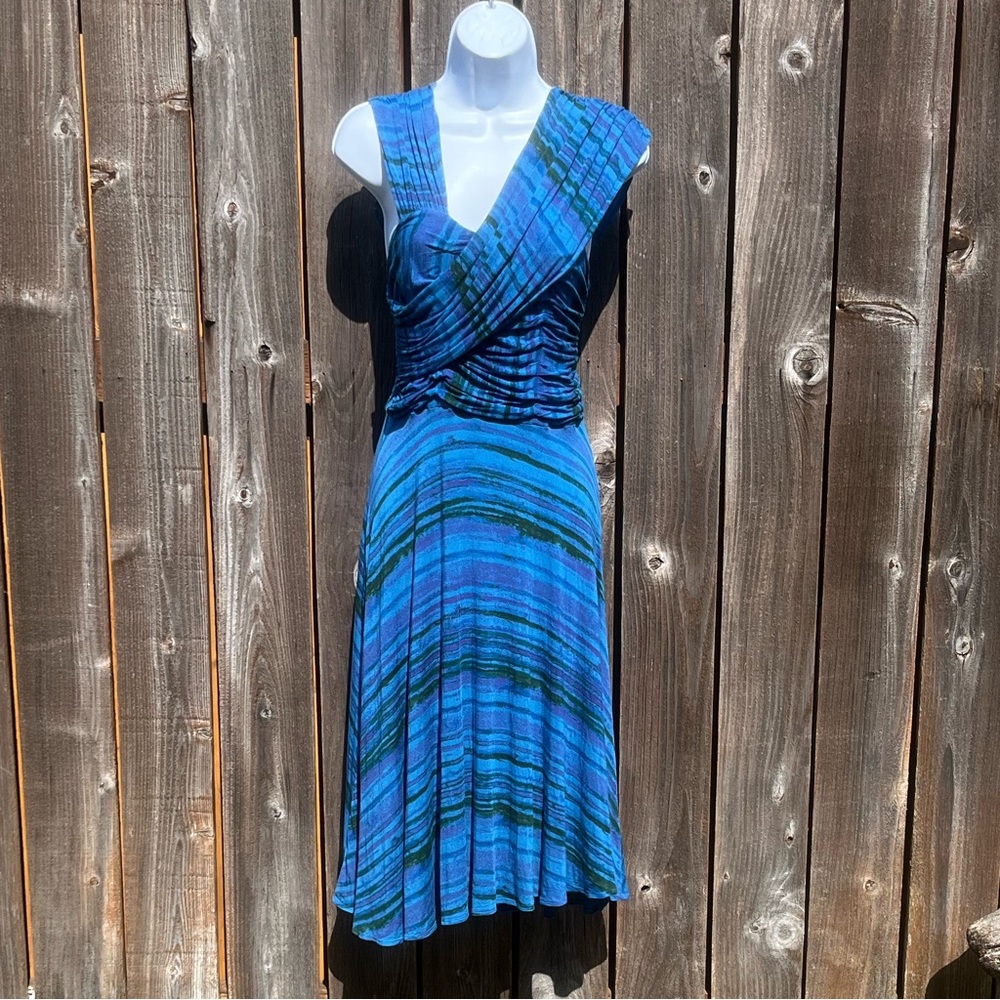 Plenty by Trace Reese blue dress size large